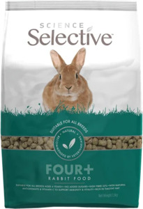 Pet Food: Science Selective Four+ Senior Rabbit 2kg