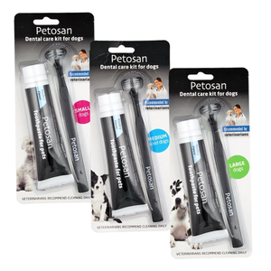 Products: Petosan Pet Brush and Paste Kits Pet Dental
