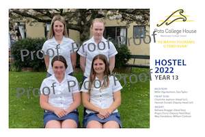 Poto College House: Year 13 Poto College House - 2022