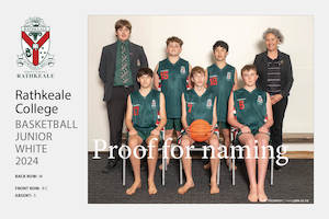 School Photos: Basketball Junior White 2024