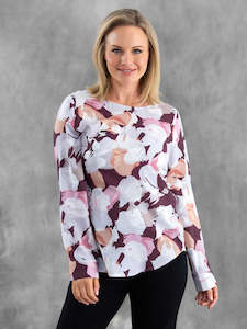 Peony Print Top