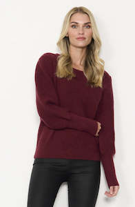Jumpers: Puff Sleeve With Tapered Sleeve Jumper