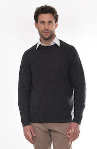 Knitwear: Saddle Shoulder Crew Neck Pullover