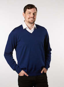 Knitwear: V Neck Merino Pullover - 2 Colourways