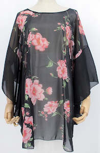 Chiffon Flower Overtop - Pink Flower