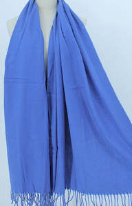 Scarves: Blue Tassel Scarf