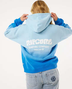 Surf Puff Ombre Heritage Hood - Sky Blue