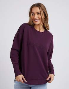 Womenswear: Simplified Crew - Plum