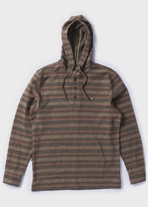 Hoodies Sweats: Descanso Hooded Popover - Dark Earth
