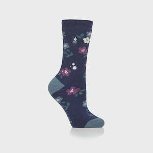 Heat Holders: Ladies Lite Floral Lanuza Sock