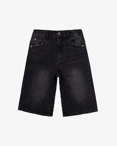 Boys 2 8yrs: Black Wash Jorts