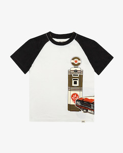 Boys 2 8yrs: Fuel Shop Raglan Tee
