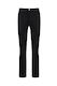 Slim Leg Full Length Ponti Pant With Fly - Black
