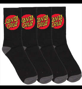 Boys Accessories: Classic Dot Crew Youth 4Pk - Black