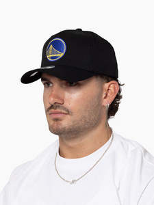 NBA Black W/ Team Logo Flex 110 Snapback - Golden State Warriors