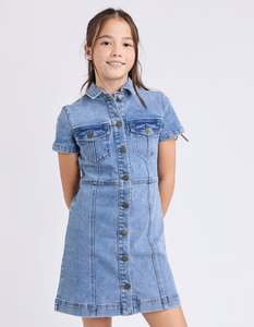 Girls 8 14yrs: Jenny Denim Dress