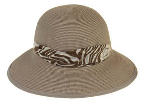 Amberlene: Lani Scarf Trim Hat - Mushroom