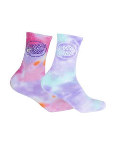 All: Opus Dot Tie Dye Crew Sock 2pk