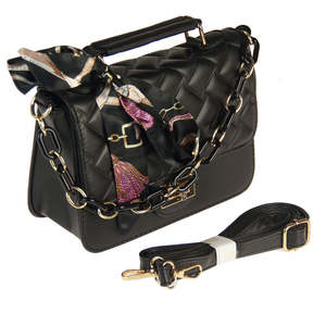 All: Chain & Scarf Bag - Black