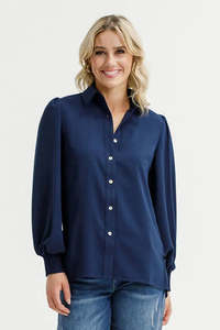 Sloane Shirt - Navy