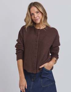 Murphy Knit Cardi - Coffee Bean