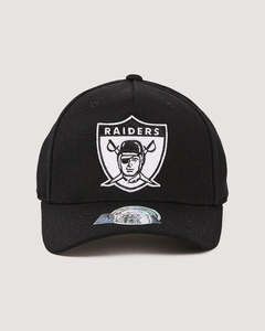 Headwear: NFL Black & White Flex 110 Snapback - Oakland Raiders