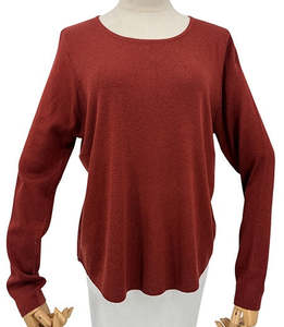 Womenswear: Knit L/S Top - Rust