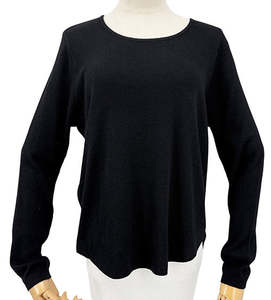 Knit L/S Top - Black