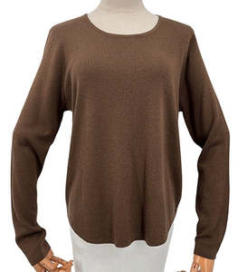 Knit L/S Top - Brown