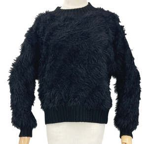 Womenswear: Fluffy Fashion Jumper - Black