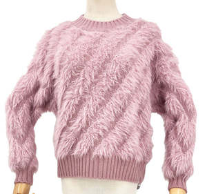 Fluffy Fashion Jumper - Purple