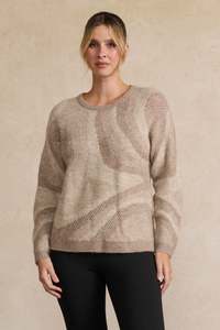Marbled Knit Swirl  Jumper