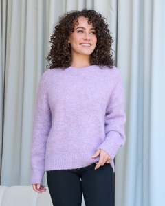 Fluffy Round Neck Knit