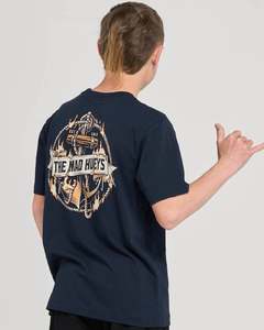 Flame Anchor Youth SS Tee - Navy