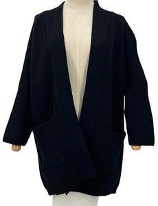 Womenswear: Knit Rib Cardigan - Black
