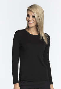 Merino: BR Merino Harper Crew - Black