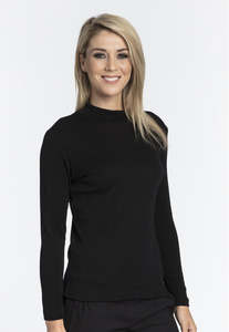 BR Merino Willow Turtle Neck - Black