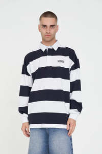 Stripe Grand Rugby - Navy/White