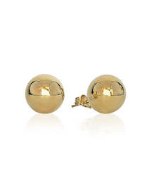 Earrings: 9ct Yellow Gold Ball Stud Earrings