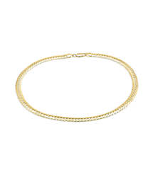 Necklaces: 9ct Gold Solid Herringbone Necklace
