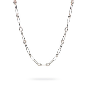 Necklaces: Silver Paperclip Necklace