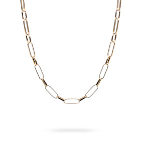Necklaces: Gold Paperclip Necklace