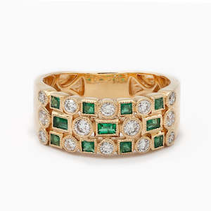 Rings: Emerald and Diamond Ring