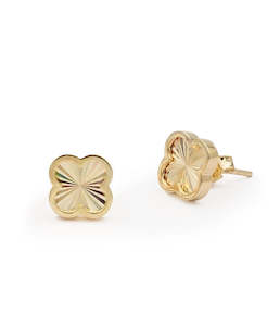 Earrings: 9ct Gold Petal Earrings
