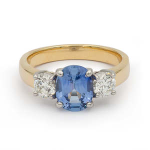 Sapphire & Diamond Ring