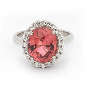 Pink Tourmaline & Diamond