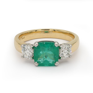 Rings: Emerald & Diamond Ring
