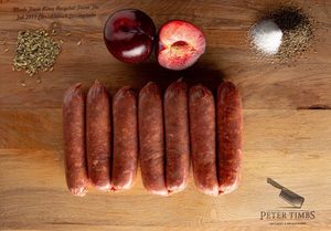 Summer Stunners Range: Wild Venison & Plum Sausages GF