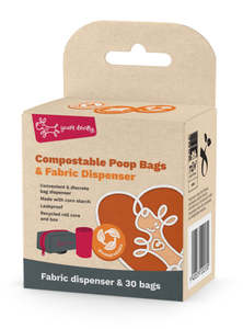 Yours Droolly Compostable Poop Bags with Dispenser