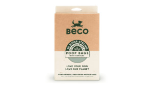 Poop Bags: Beco Poop Bags Compostable with Handle
